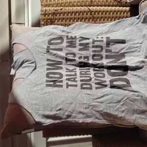 HOW TO TALK TO ME DURING MY WORKOUT: DONT Racerback Tank Top